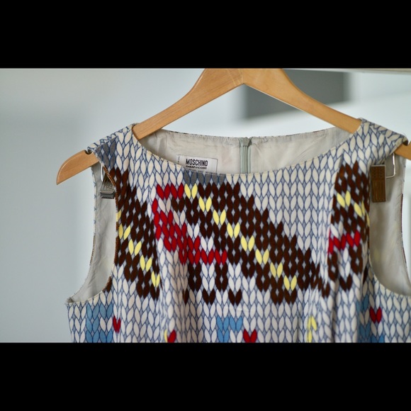 Moschino Cheap & Chic - knit print dress - Size 10 - Picture 3 of 5